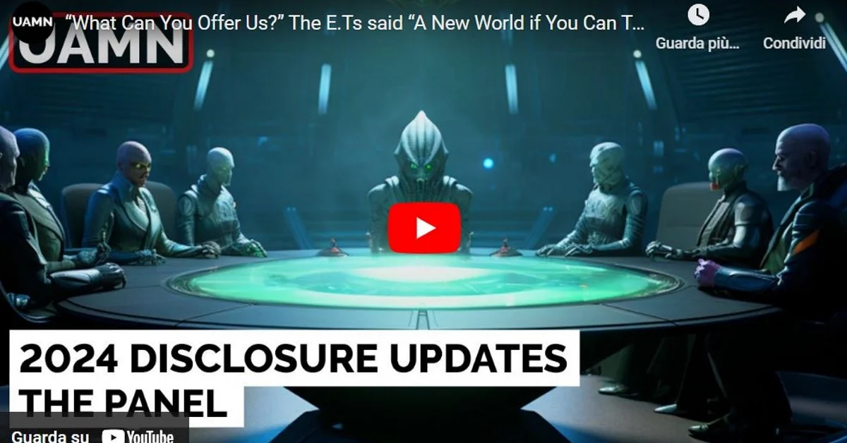 Incontri extraterrestri e UAP Disclosure